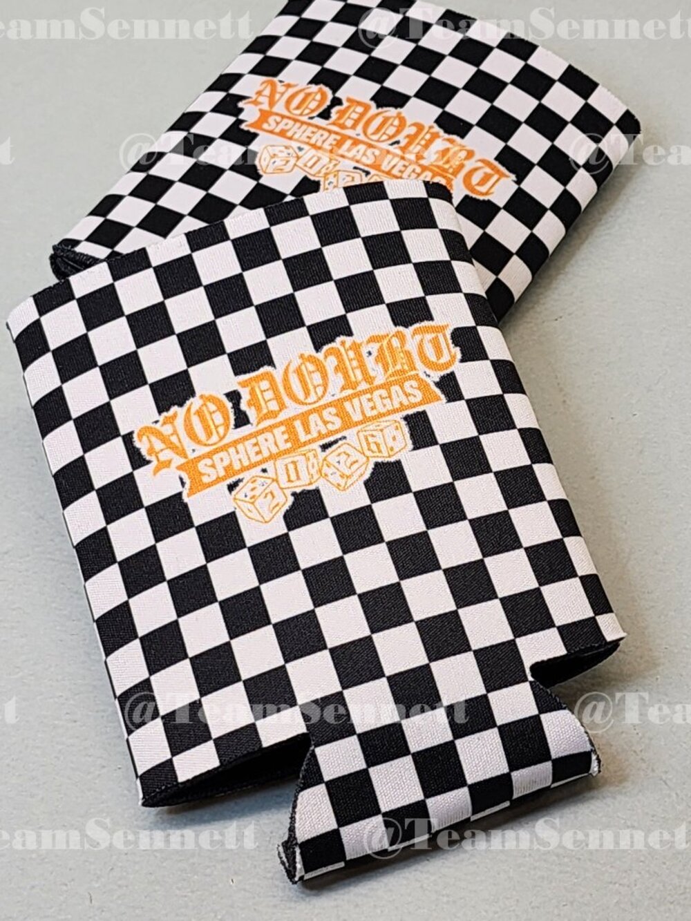Set of 2 No Doubt Checkerboard Koozies / Sphere Las Vegas Residency 2026